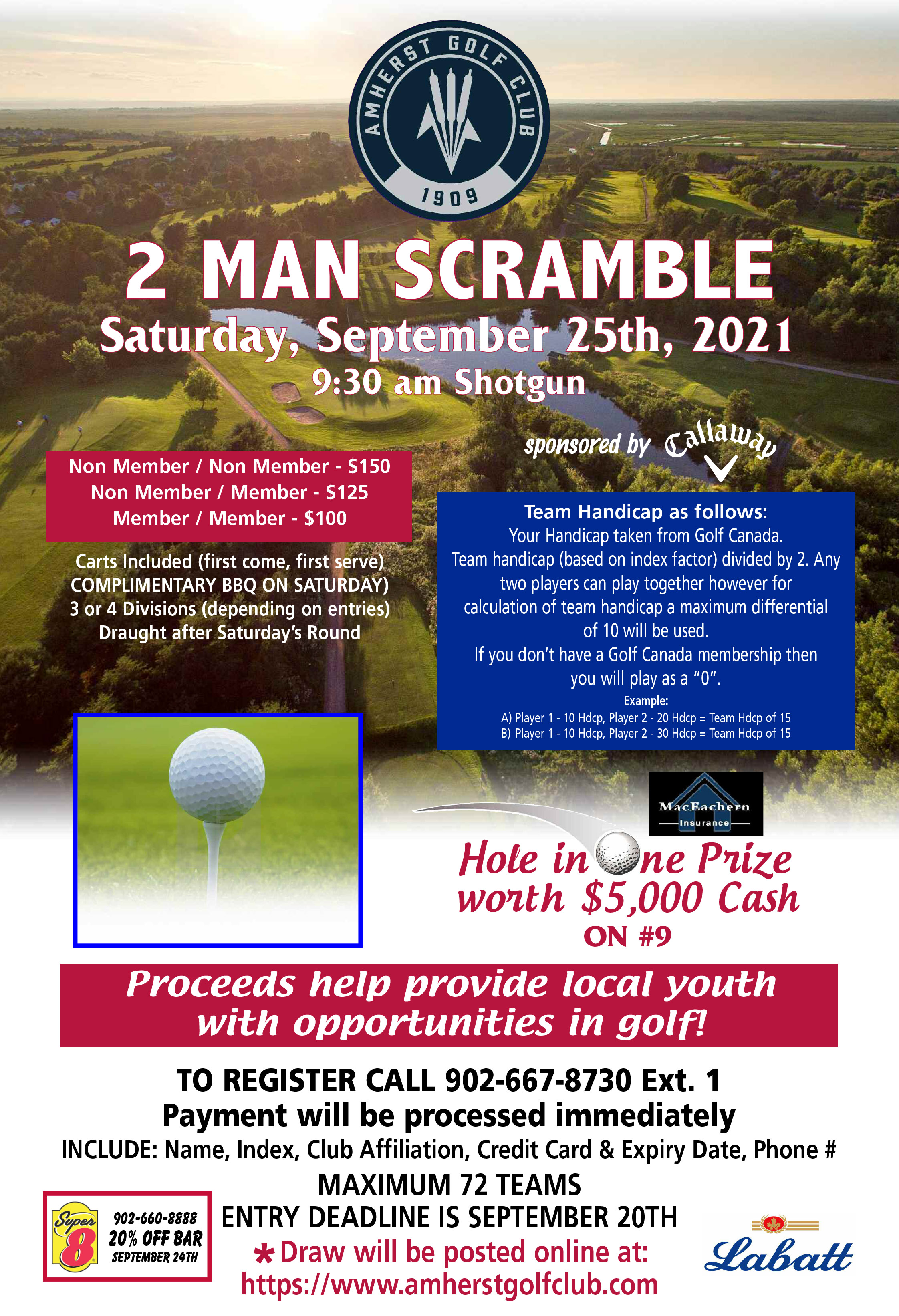 2 Man Scramble Amherst Golf Club